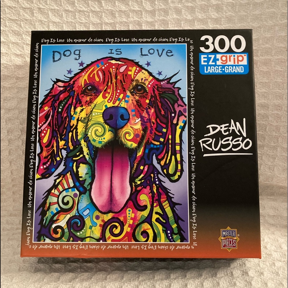 Dean Russo Dog Is Love 300 Piece Puzzle NWOT